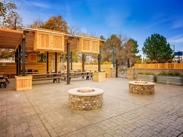 RiNo Beer Garden took over the former home of Jake's Sports & Spirits.